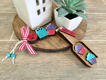 Load image into Gallery viewer, Birthday Tiered Tray Wood Scoop File SVG, Glowforge, LuckyHeartDesignsCo