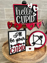 Load image into Gallery viewer, Cupid Valentine Quick and Easy Tiered Tray File SVG, Glowforge, LuckyHeartDesignsCo
