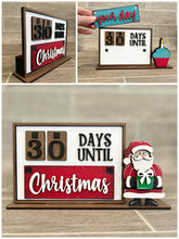 Load image into Gallery viewer, Countdown Shelf Sitter File SVG, Glowforge Interchangeable, LuckyHeartDesignsCO