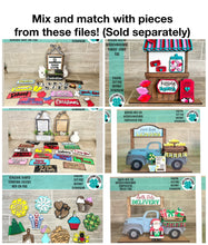 Load image into Gallery viewer, Countdown Shelf Sitter File SVG, Glowforge Interchangeable, LuckyHeartDesignsCO