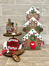 Load image into Gallery viewer, Stacking Gingerbread House File SVG, Glowforge Christmas, LuckyHeartDesignsCo