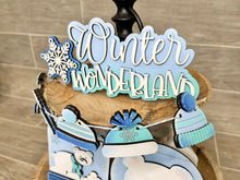 Load image into Gallery viewer, Winter Bear Quick and Easy Tiered Tray File SVG, Glowforge polar bear , LuckyHeartDesignsCo