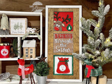Load image into Gallery viewer, Rudolph Christmas Interchangeable Leaning Sign File SVG, Glowforge, LuckyHeartDesignsCo