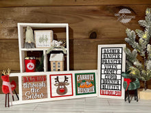 Load image into Gallery viewer, Rudolph Christmas Interchangeable Leaning Sign File SVG, Glowforge, LuckyHeartDesignsCo