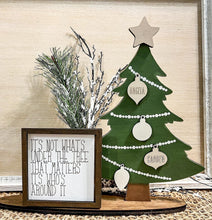 Load image into Gallery viewer, Standing Family Christmas Tree File SVG, Glowforge, LuckyHeartDesignsCo