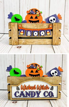 Load image into Gallery viewer, Halloween add on Interchangeable Farmhouse Truck File SVG, Glowforge Fall, LuckyHeartDesignsCO