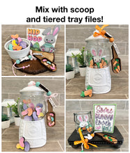 Load image into Gallery viewer, Easter Gumball Machine Filler File SVG, Glowforge Tiered Tray, LuckyHeartDesignsCo