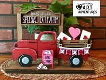 Load image into Gallery viewer, Loads of Love Valentines add on Interchangeable Farmhouse Truck File SVG, Glowforge, LuckyHeartDesignsCo