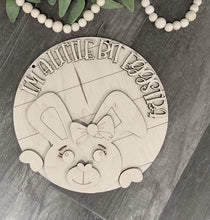 Load image into Gallery viewer, Easter Bunny Door Hanger Bundle File SVG, Glowforge, LuckyHeartDesignsCo