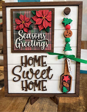 Load image into Gallery viewer, Wood Scoop Interchangeable Leaning Sign File SVG, Glowforge, LuckyHeartDesignsCo