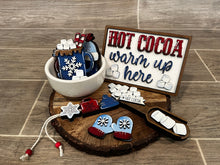 Load image into Gallery viewer, Hot Cocoa Bundle Gumball Scoop Sign File SVG, Glowforge, Tiered Tray, LuckyHeartDesignsCo