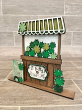 Load image into Gallery viewer, Clover ST. Patrick's Day Interchangeable Market Stand File SVG, Glowforge St. Patrick's Day, LuckyHeartDesignsCo