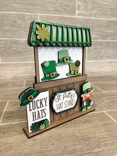 Load image into Gallery viewer, Leprechaun Hats Interchangeable Market Stand File SVG, Glowforge St. Patrick's Day, LuckyHeartDesignsCo