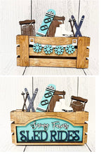 Load image into Gallery viewer, Snowy Farms add on Interchangeable Farmhouse Truck File SVG, Glowforge Winter, LuckyHeartDesignsCo