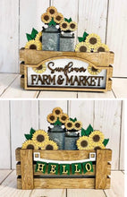 Load image into Gallery viewer, Sunflower add on Interchangeable Farmhouse Truck File SVG, Glowforge, LuckyHeartDesignsCo