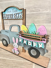 Load image into Gallery viewer, Easter Interchangeable Farmhouse Truck File SVG, Glowforge, LuckyHeartDesignsCo