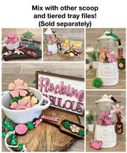 Load image into Gallery viewer, Beach bundle Gumball Scoop Sign File SVG, Glowforge Tiered Tray, LuckyHeartDesignsCo