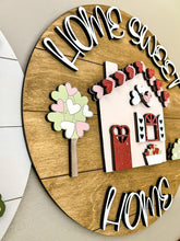 Load image into Gallery viewer, Valentine's House Door Hanger File SVG, Glowforge, LuckyHeartDesignsCo