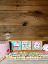 Load image into Gallery viewer, Sweet Valentine Interchangeable Leaning Sign File SVG, Glowforge Tiered Tray, LuckyHeartDesignCo