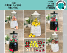 Load image into Gallery viewer, Fruit Gumball Machine Filler File SVG, Glowforge Tiered Tray, LuckyHeartDesignsCo