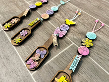 Load image into Gallery viewer, Spring Butterfly Tiered Tray Wood Scoop File SVG, Glowforge, LuckyHeartDesignsCo