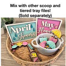 Load image into Gallery viewer, Spring Umbrella Gumball Machine Filler File SVG, Glowforge Tiered Tray, LuckyHeartDesignsCO