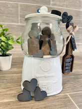 Load image into Gallery viewer, Family Gumball Machine Filler File SVG, Glowforge Tiered Tray, LuckyHeartDesignsCo