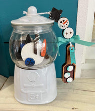 Load image into Gallery viewer, Winter Snowman Gumball Machine Filler File SVG, Glowforge, LuckyHaertDesignsCO