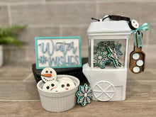 Load image into Gallery viewer, Winter Snowman Gumball Machine Filler File SVG, Glowforge, LuckyHaertDesignsCO