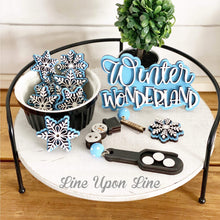 Load image into Gallery viewer, Winter Bundle Gumball Scoop Sign File SVG, Glowforge, Tiered Tray, LuckyHeartDesignsCo