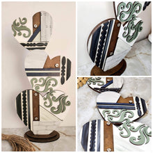 Load image into Gallery viewer, Vintage Rustic Stacking Hearts File SVG, Valentine Glowforge, LuckyHeartDesignsCo