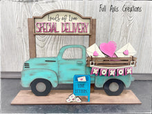 Load image into Gallery viewer, Loads of Love Valentines add on Interchangeable Farmhouse Truck File SVG, Glowforge, LuckyHeartDesignsCo