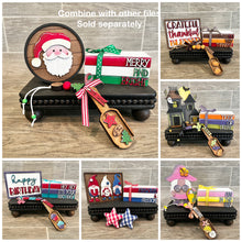 Load image into Gallery viewer, Interchangeable Book Stack Seasonal Set Tiered Tray File SVG, Glowforge Farmhouse, LuckyHeartDesignsCo