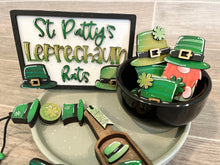 Load image into Gallery viewer, Leprechaun Bundle Gumball Scoop Sign File SVG, St. Patrick's Day Glowforge, Tiered Tray, LuckyHeartDesignsCo