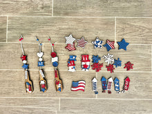 Load image into Gallery viewer, Fourth of July Wood Scoop Gumball Machine Filler File SVG, Glowforge Tiered Tray, LuckyHeartDesignsCo