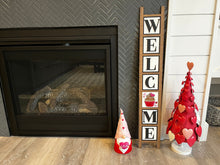 Load image into Gallery viewer, Welcome Tall Interchangeable Leaning Sign File SVG, Glowforge, LuckyHeartDesignsCo