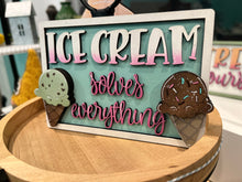 Load image into Gallery viewer, Ice Cream Quick and Easy Tiered Tray File SVG, Summer Glowforge, LuckyHeartDesignsCo
