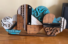 Load image into Gallery viewer, Vintage Rustic Heart Trio File SVG, Glowforge Farmhouse, LuckyHeartDesignsCo