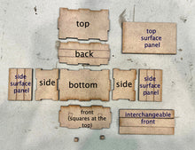 Load image into Gallery viewer, Interchangeable Book Stack Tiered Tray File SVG, Glowforge Farmhouse, LuckyHeartDesignsCo