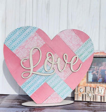 Load image into Gallery viewer, Shiplap Rustic Pallet Hearts File SVG, Farmhouse Valentines Glowforge, LuckyHeartDesignsCo