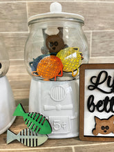 Load image into Gallery viewer, Cat Dog Bundle Gumball Machine Filler File SVG, Pets Glowforge, Tiered Tray, LuckyHeartDesignsCo