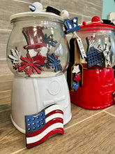 Load image into Gallery viewer, Fourth of July Wood Scoop Gumball Machine Filler File SVG, Glowforge Tiered Tray, LuckyHeartDesignsCo