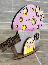 Load image into Gallery viewer, Gnome Mushroom Spring Interchangeable House File SVG, (add on) Tiered Tray, Glowforge, LuckyHeartDesignsCo
