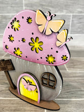 Load image into Gallery viewer, Gnome Mushroom Spring Interchangeable House File SVG, (add on) Tiered Tray, Glowforge, LuckyHeartDesignsCo