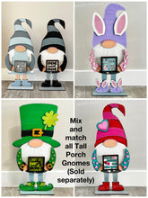 Load image into Gallery viewer, Teacher Hat add on Tall Porch Interchangeable Leaning Sign Gnome File SVG, Glowforge School, LuckyHeartDesignsCo