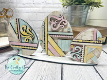 Load image into Gallery viewer, Vintage Rustic Easter Egg Trio File SVG, Glowforge Farmhouse, LuckyHeartDesignsCo