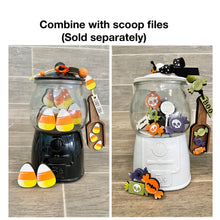 Load image into Gallery viewer, Halloween Gumball Machine Filler File SVG, Glowforge Tiered Tray, LuckyHeartDesignsCo