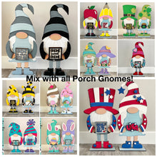 Load image into Gallery viewer, Teacher Hat add on Tall Porch Interchangeable Leaning Sign Gnome File SVG, Glowforge School, LuckyHeartDesignsCo