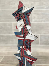 Load image into Gallery viewer, Vintage Rustic Stacking Star File SVG, Glowforge, Fourth of July, LuckyHeartDesignsCo