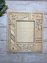 Load image into Gallery viewer, Vintage Rustic Picture Frame File SVG, Glowforge Farmhouse, LuckyHeartDesignsCo